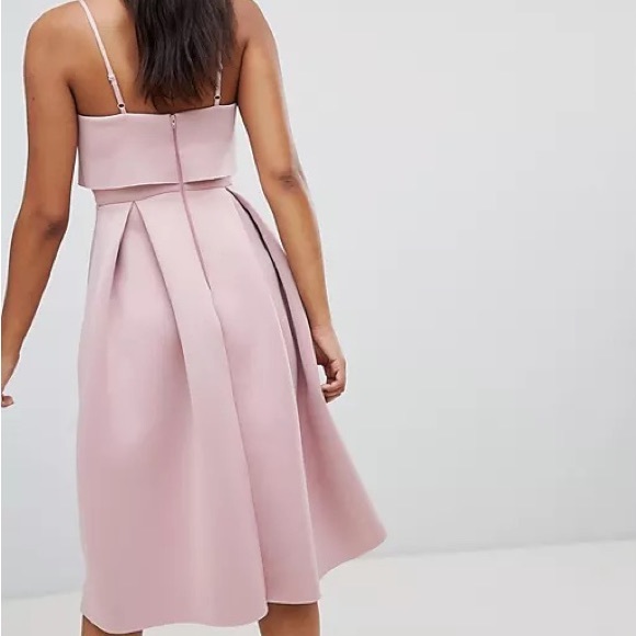NWT ASOS DESIGN crop top midi prom dress with twist detail - Picture 5 of 5